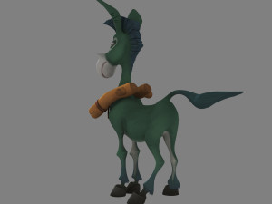 Cartoon donkey 3D Model