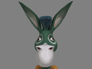 Cartoon donkey 3D Model