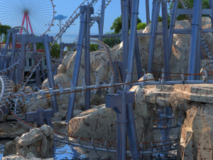 Water slide 3Dモデル