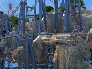 Water slide 3D Model