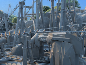 Water slide 3D Model