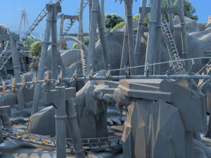 Water slide 3D Model