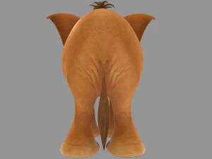 Cartoon baby elephant 3D Model