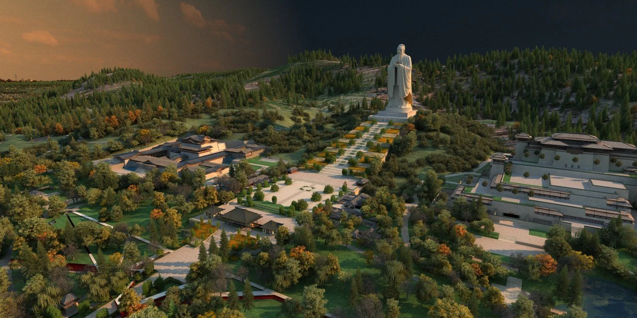 Hometown of Confucius 3D Model .c4d .max .obj .3ds .fbx .stl .blend 
