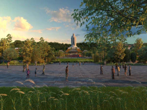 Рідне місто Конфуція 3D Модель