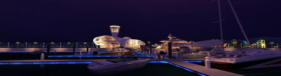 Harbor 3D Model .c4d .max .obj .3ds .fbx .stl .blend 