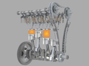 Engine 3D Model