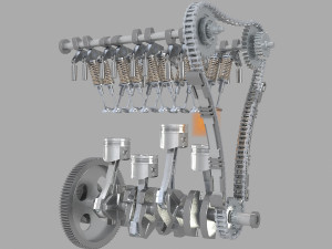 Engine 3D Model
