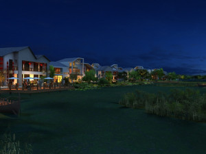 City night view Modelo 3D