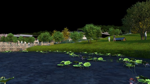 Farm 3D Model .c4d .max .obj .3ds .fbx .stl .blend 