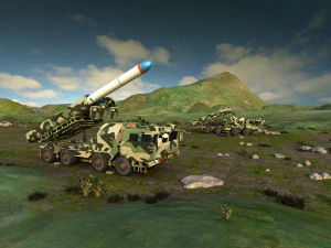 Macchina missilistica Modello 3D