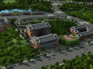 Ancient town Model 3D
