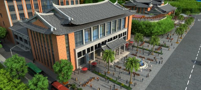 Ancient town 3D Model .c4d .max .obj .3ds .fbx .stl .blend