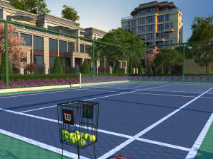 Tennis court Modèle 3D