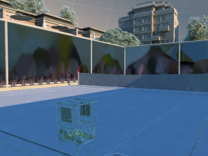 Tennis court Modèle 3D