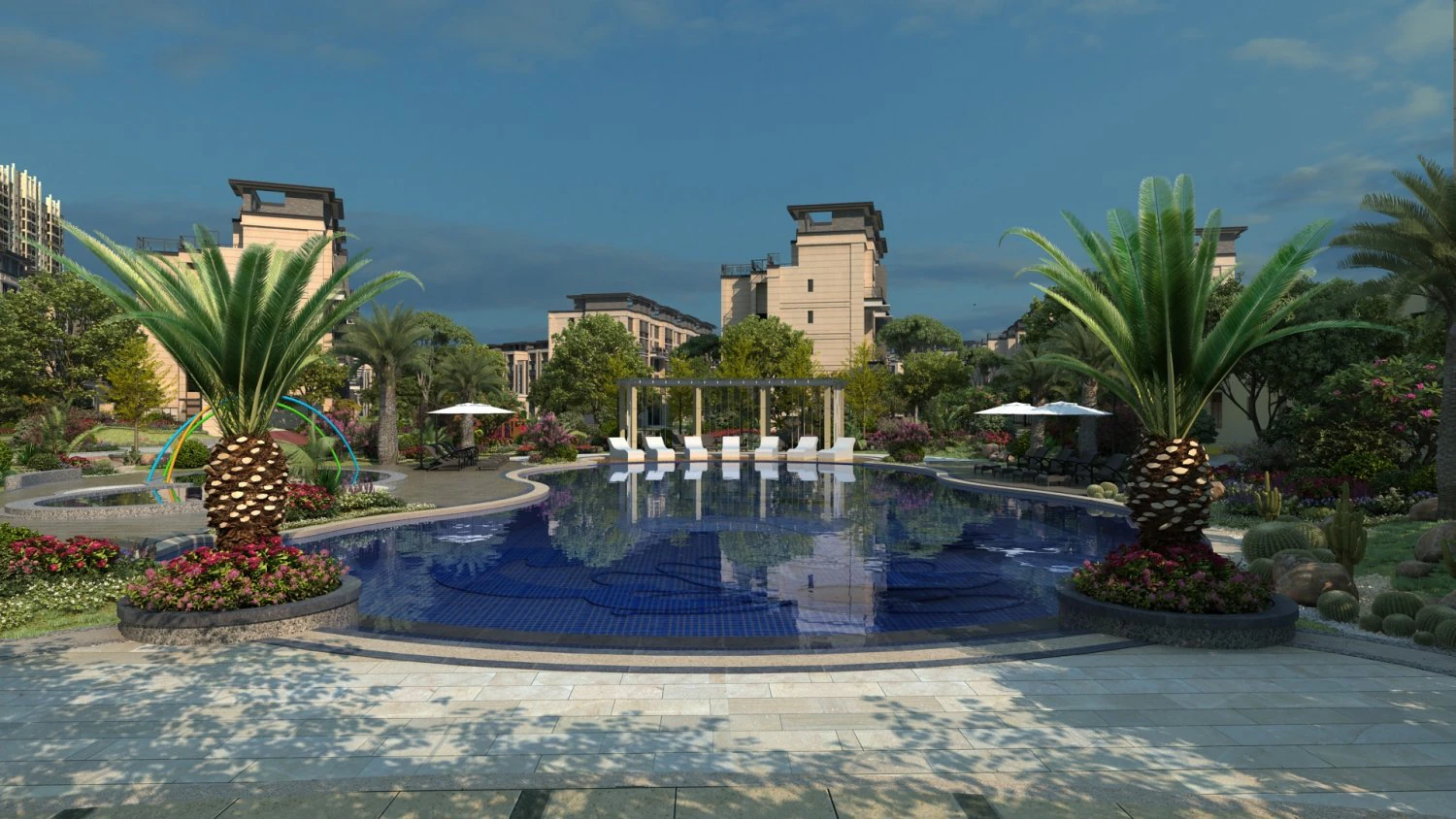 Condominium 3D Model .c4d .max .obj .3ds .fbx .stl .blend 