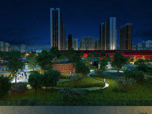 City night view Modelo 3D
