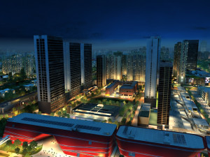 City night view Modelo 3D