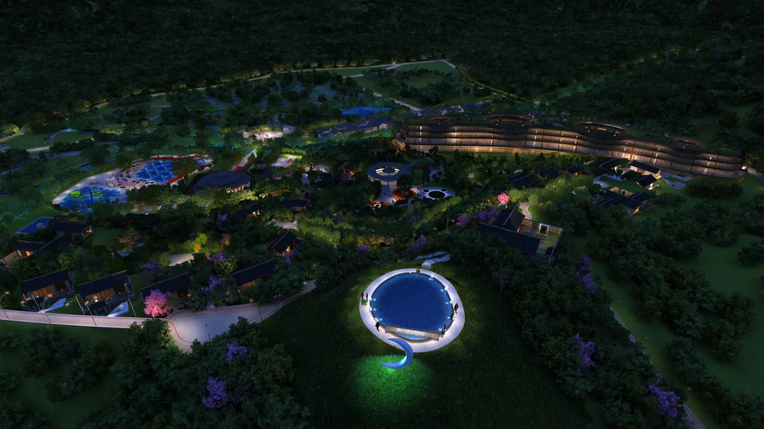 Resort 3D Model .c4d .max .obj .3ds .fbx .stl .blend 