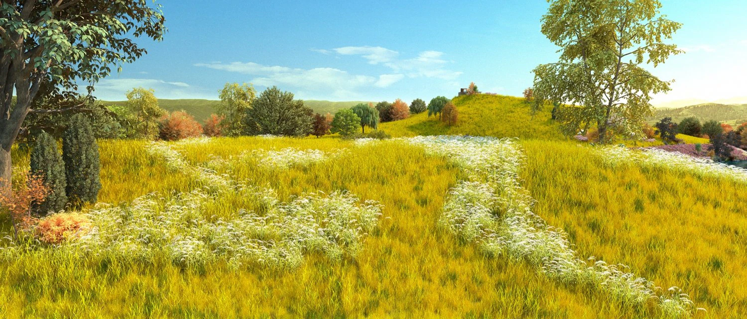 Grassland 3D Model .c4d .max .obj .3ds .fbx .stl .blend 