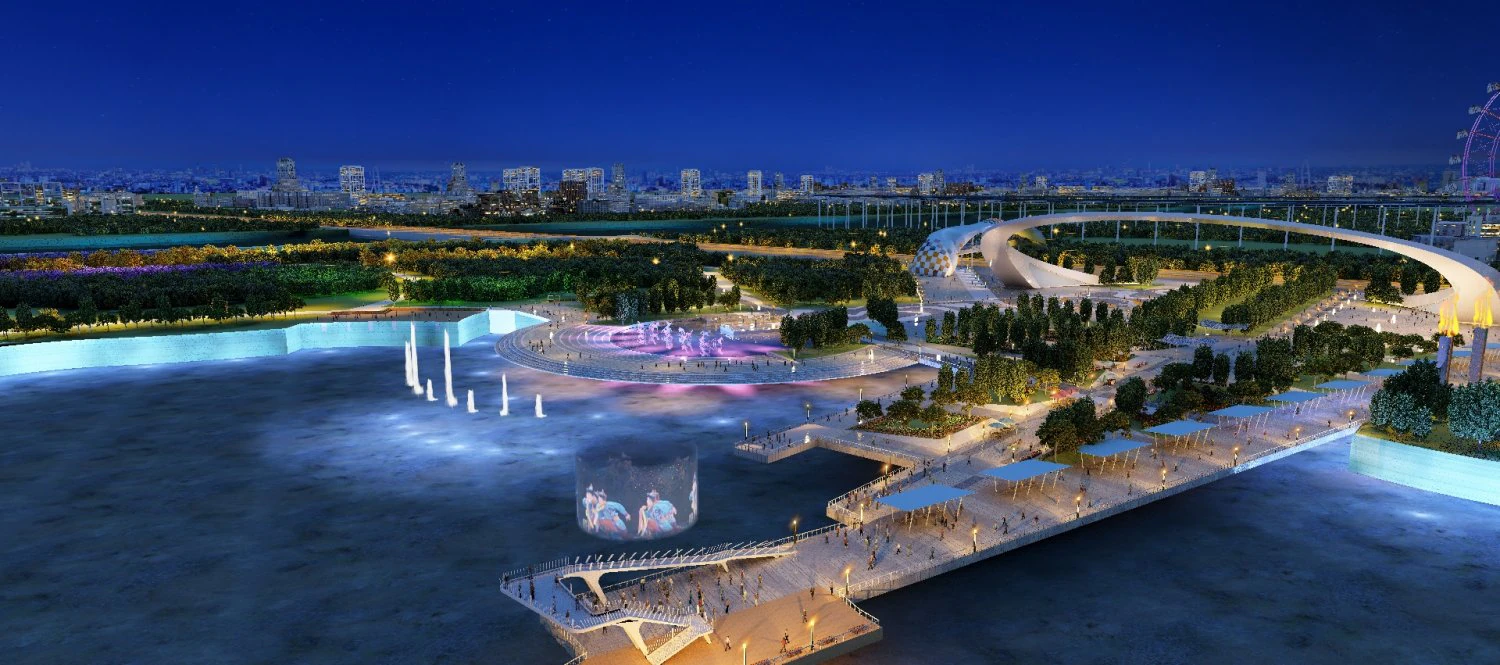 Cultural Square 3D Model .c4d .max .obj .3ds .fbx .stl .blend 