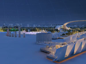 Cultural Square 3D Model