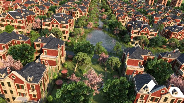 Villa 3D 모델 .c4d .max .obj .3ds .fbx .stl .blend 