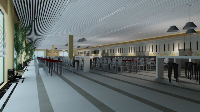 Restaurant 3D 模型 .c4d .max .obj .3ds .fbx .stl .blend