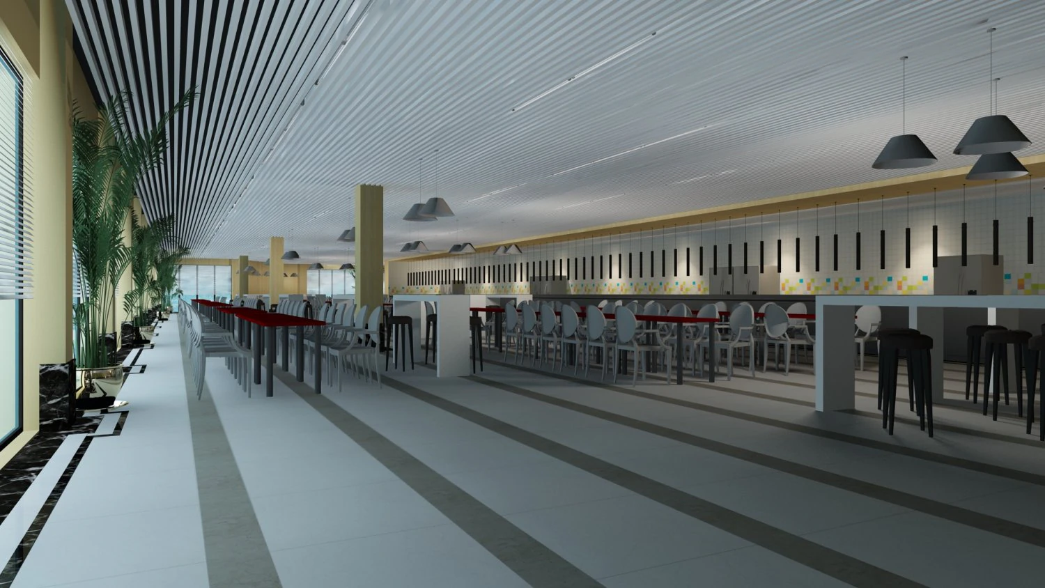Restaurant 3D Model .c4d .max .obj .3ds .fbx .stl .blend 