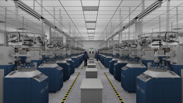 Factory 3D Model .c4d .max .obj .3ds .fbx .stl .blend 