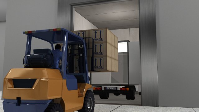 Forklift Modelo 3D .c4d .max .obj .3ds .fbx .stl .blend 