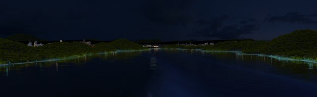 Night view by the lake 3D Model .c4d .max .obj .3ds .fbx .stl .blend
