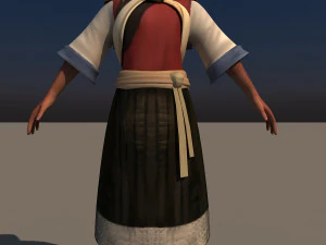 Mulher Naxi Modelo 3D