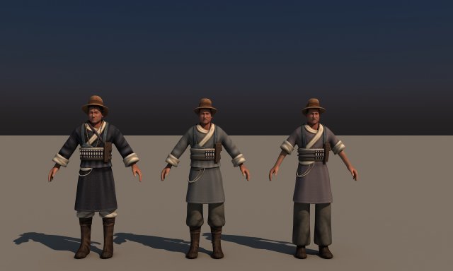 Naxi man Modelo 3D .c4d .max .obj .3ds .fbx .stl .blend 