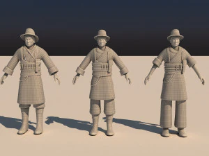 Naxi man 3D Model