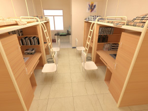 Male dormitory Modelo 3D