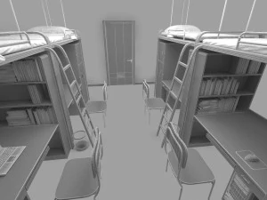 Male dormitory 3D Model