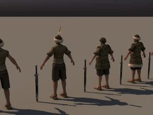 Prajurit Naxi Model 3D