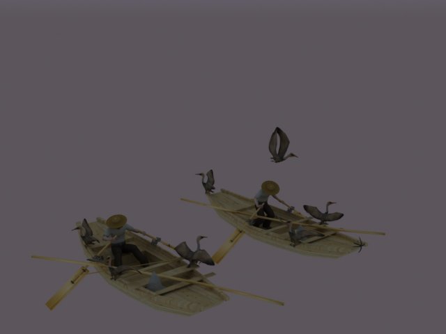 Fishing boat 3D Model .c4d .max .obj .3ds .fbx .stl .blend 