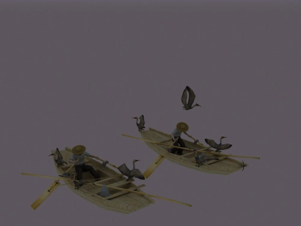 Fishing boat 3D Model .c4d .max .obj .3ds .fbx .stl .blend 