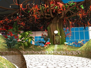 Botanical garden 3D Model