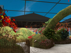 Botanical garden 3D Model