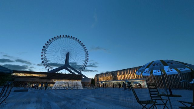 City building Modelo 3D .c4d .max .obj .3ds .fbx .stl .blend 