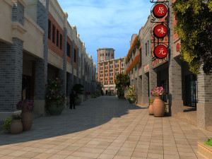 Commercial street 3D Model