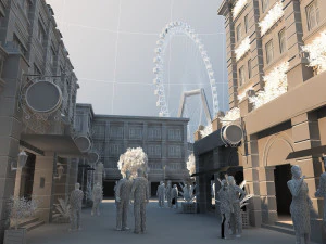 Commercial street 3D Model