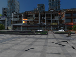 Earthquake scene 3D Model