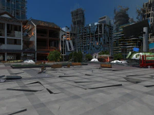 Earthquake scene 3D Model