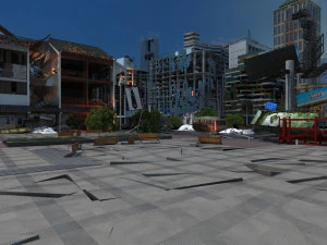 Earthquake scene 3D Model