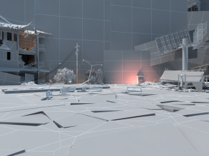 Earthquake scene Modello 3D