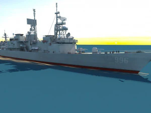 Oorlogsschip 3D Model